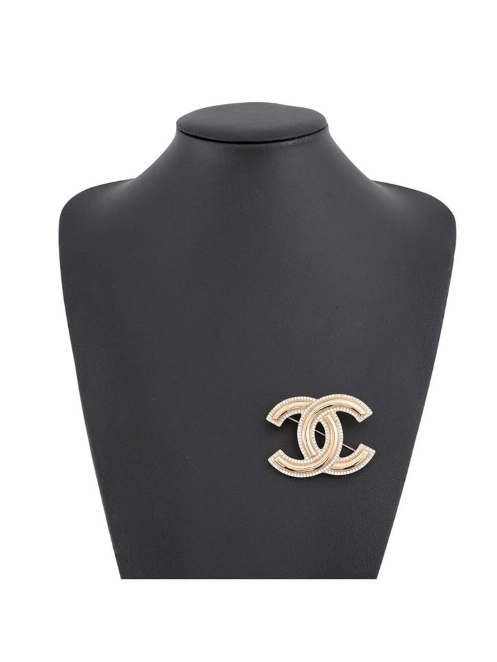 Chanel Brooch CC Logo Rhinestone - Picture 4 of 9